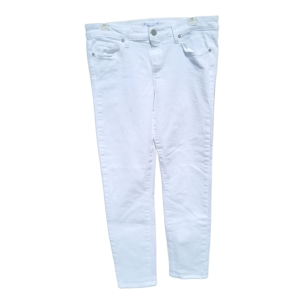 PAIGE Crisp White Skyline Ankle Peg Jeans - Size 30 - Picture 3 of 6